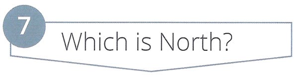 7. Which is North?