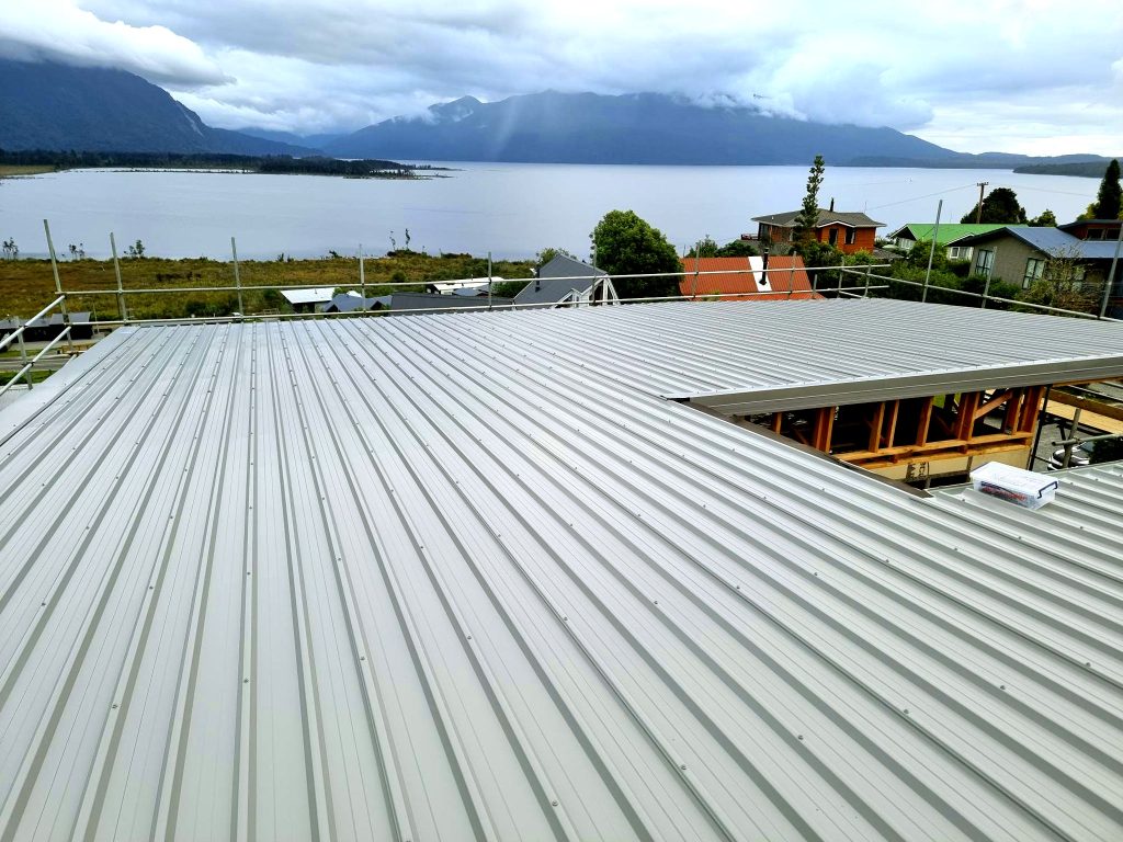 New roofdeck sandstone grey roof at Moana, Lake Brunner